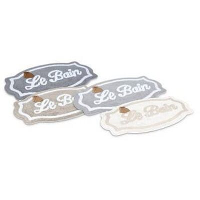 TAPPETINI BAGNO (S/4) 4col ass "LE BAIN" (SKU: 186-95)