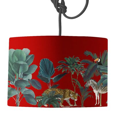 Darwin's Menagerie Lamp Shade 45cm Red