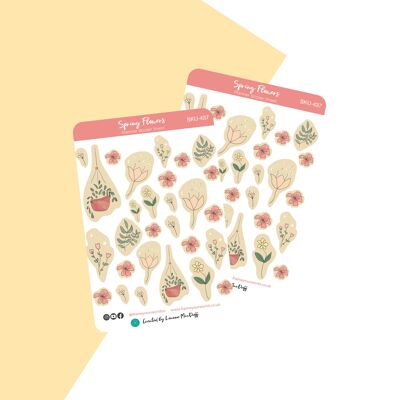 Spring Flowers Mini Stickers