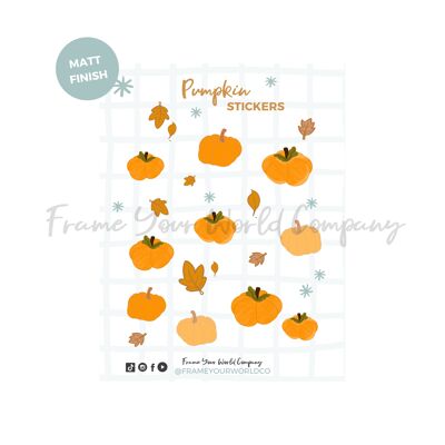 Pumpkin Planner Stickers