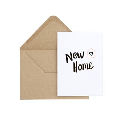 New Home Hand Lettered Greeting Card