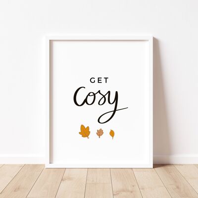 Get Cosy With Autumn Print - A5