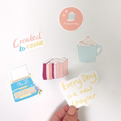 Writer Essential's Sticker Packs - Beach Huts (Â£2.00)