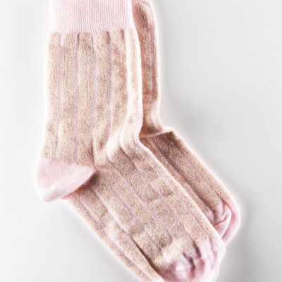 Women's organic cotton lurex socks - Josette la Douce