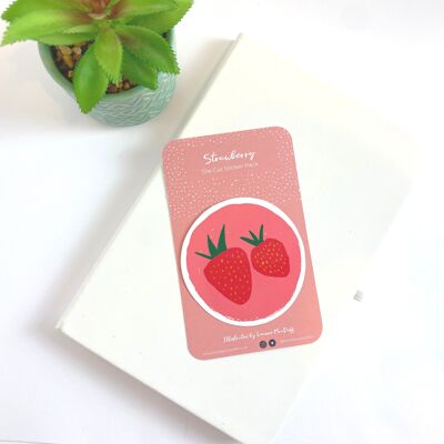 Spotlight Strawberry Die Cut Sticker
