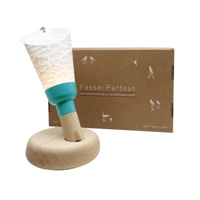 “Passe-Partout” Nomad Lamp Box Orphie-Blue