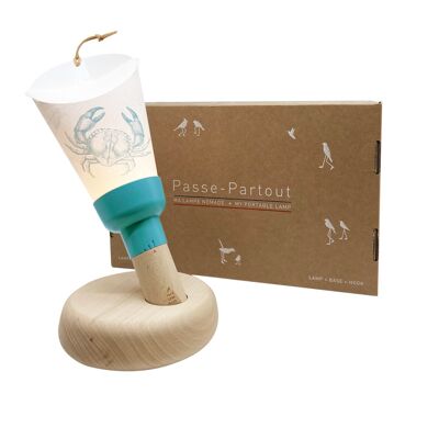 Coffret Lampe Nomade « Passe-Partout » Crabe de Lune-Bleu