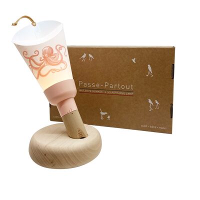 “Passe-Partout” Nomadic Lamp Box Octopia-Powder Pink