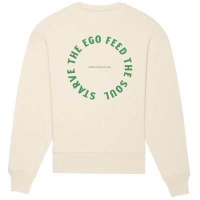 STARVE THE EGO FEED THE SOUL Maglione unisex - Natural Raw