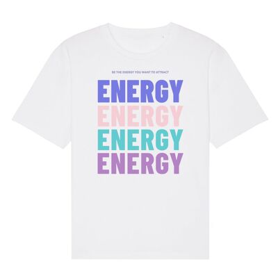 T-shirt BE THE ENERGY - Blanc