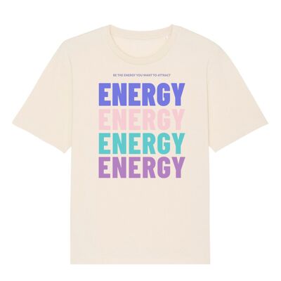 T-Shirt BE THE ENERGY - Naturel Brut