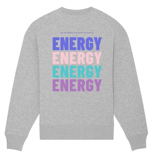 BE THE ENERGY Sweater - Heather Grey