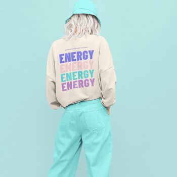 Pull BE THE ENERGY - Gris chiné 2