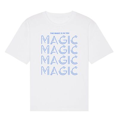 Camiseta unisex LA MAGIA ESTÁ EN TI - Blanco