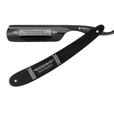 DOVO razor Bismarck ebony black, black anodized