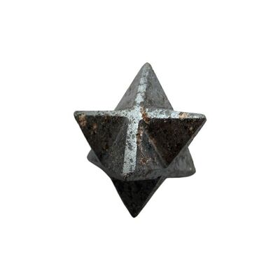 Piccola Stella Merkaba, 2cm, Ematite