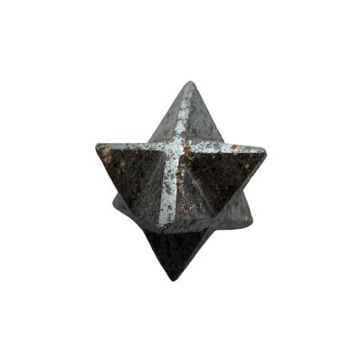 Pequeña Estrella Merkaba, 2cm, Hematites