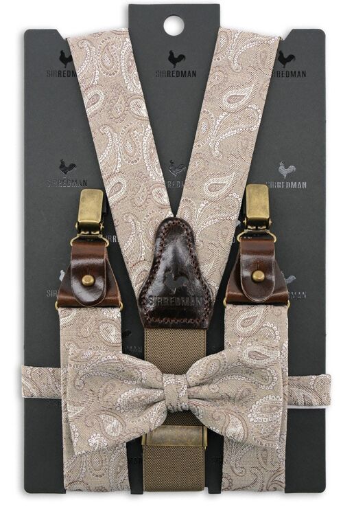 Sir Redman suspenders combi pack Paisley Partito talpa