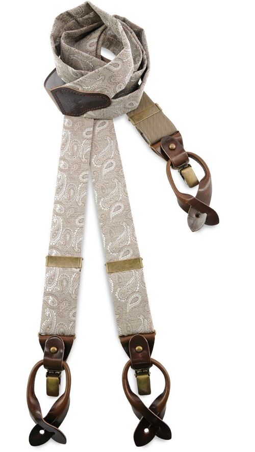 Sir Redman deluxe suspenders Paisley Partito talpa