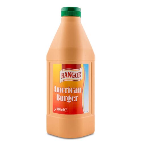 SALSA AMERICAN BURGER BOTELLA DE 1 LITRO CAJA 6 UNIDADES BANGOR