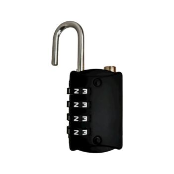 Combi Lock à quatre cadrans, cadenas à combinaison pour bagages, cadenas à 4 chiffres, cadenas de voyage, cadenas à combinaison portable, cadenas à combinaison pour valise 3