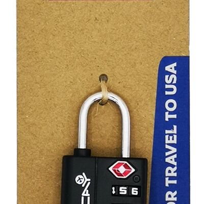 TSA Lock, 3 Dial Combination Lock, TSA Combination Lock, 3 Digit Security Lock, TSA Approved Lock,Travel Essential to USA