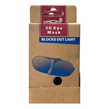 Masque pour les yeux de voyage 3D, cache-yeux de sommeil, aide au sommeil profilé 3D, masque pour les yeux de sommeil à bloc lumineux, masque de sommeil occultant 9