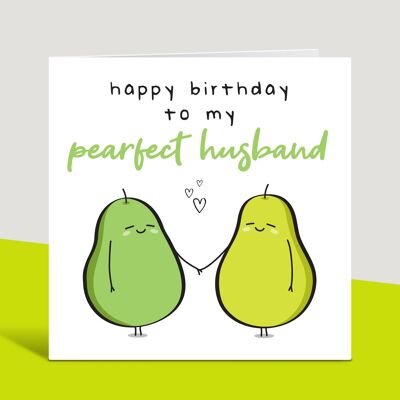 Tarjeta de cumpleaños del esposo, feliz cumpleaños a mi esposo perfecto, tarjeta de cumpleaños linda, esposo perfecto, de la esposa, para el esposo, para él, TH315