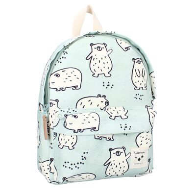 Polar bear children's backpack - Mint