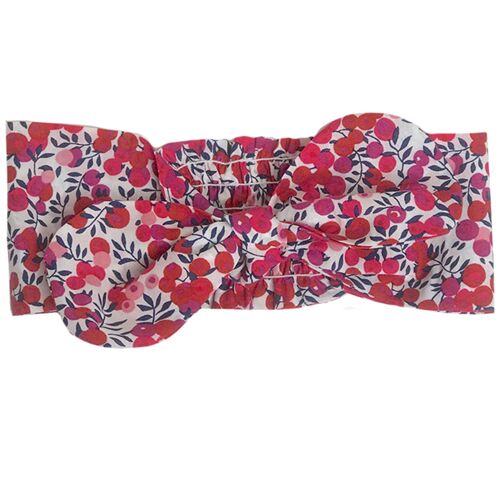 Bandeau bébé Liberty Wiltshire rouge