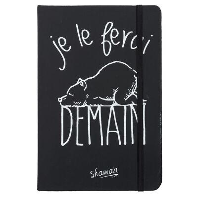 CARNET A5 NOIR Je le ferai demain