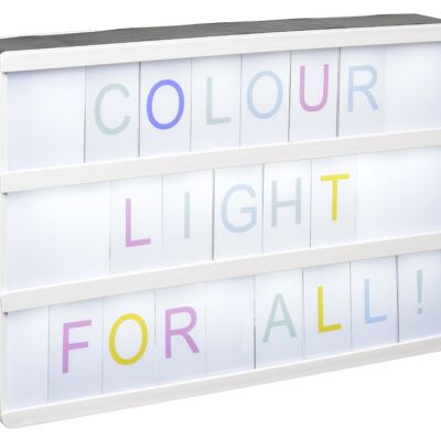 LETTRES COULEUR POUR BOITE LUMINEUSE 96 PCS