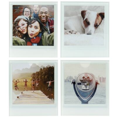 DESSOUS DE VERRES PHOTO INSTA 4 PCS