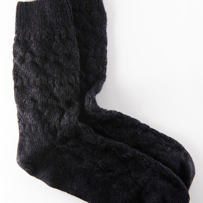 Men's merino wool socks - Elie in Black