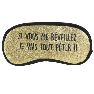 MASQUE DE NUIT PAILLETTES DORE