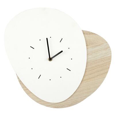 HORLOGE RETRO POP BLANCHE