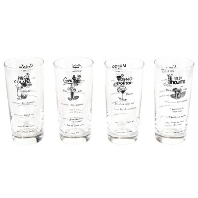 COFFRET VERRES RECETTES COCKTAILS