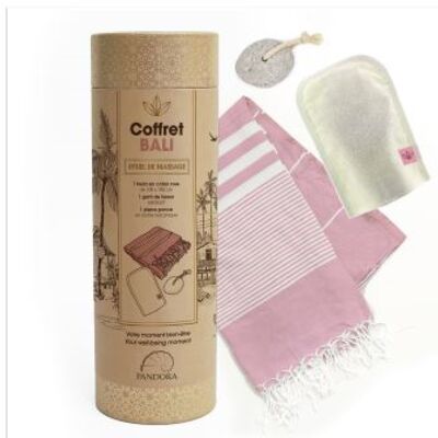 COFFRET FOUTA BALI ROSE