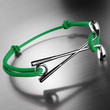Bracelet golf acier inoxydable - vert 1