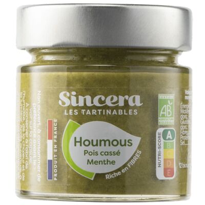 Spreadable Aperitif - Organic Mint Split Pea Hummus 100g