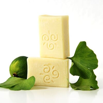 Handgefertigte Naturseife: Ginkgo Limette