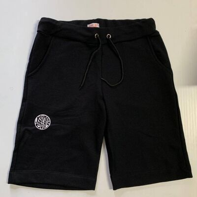 SWEAT SHORTS MELANGE - Black