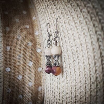 Boucles d'oreilles Mookaite