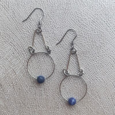 Handmade sodalite earrings