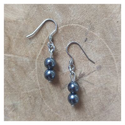 Hematite earrings - Stainless steel
