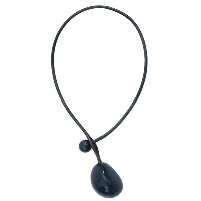 Schwarze CHERRY-Halskette