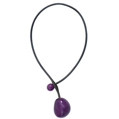 Purple CHERRY necklace