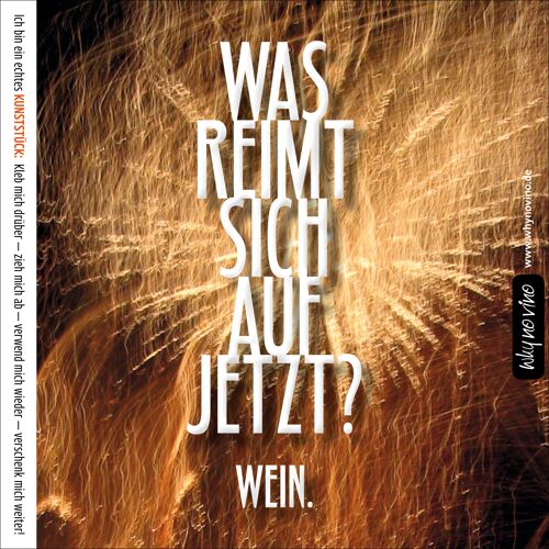 Weinetikett "Reim & Wein"