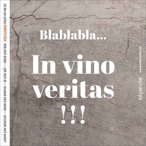 Weinetikett "Blabla-Veritas"