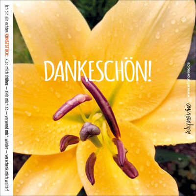 Weinetikett "Dankeschön"